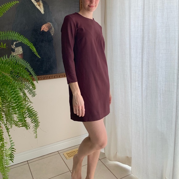 Theory Burgundy Mini dress - Picture 3 of 6